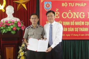 Ông Lê Xuân Hồng được bổ nhiệm làm Cục trưởng Cục THADS Hà Nội