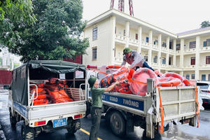 Công an tỉnh Ninh Bình chuẩn bị các thiết bị, vật tư sẵn sàng phòng, chống, ứng phó với bão số 9