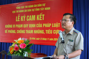 Cục THADS Tây Ninh tổ chức ký cam kết không vi phạm quy định về phòng, chống tham nhũng, tiêu cực Cục THADS Tây Ninh tổ chức ký cam kết không vi phạm quy định về phòng, chống tham nhũng, tiêu cực