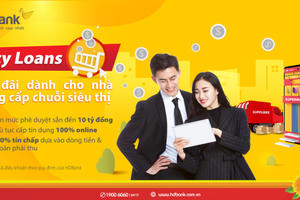 HDBank ưu đãi lãi suất cho nhà cung cấp siêu thị qua chương trình tín dụng 100% online