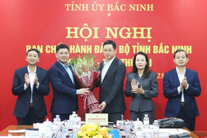 Ông Trần Huy Phương được bầu giữ chức Phó Bí thư Tỉnh ủy Bắc Ninh