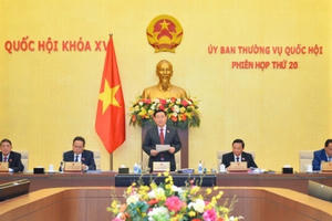 Khai mạc Phiên họp thứ 20 của Ủy ban Thường vụ Quốc hội