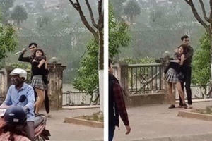 Cô gái trẻ xinh đẹp bị nam thanh niên ngáo đá kề dao vào cổ uy hiếp