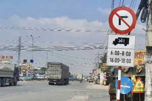 Cấm giờ xe tải trên 5 tấn ở đường Phùng Hưng kết nối QL51