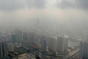 Không khí Hà Nội lại ô nhiễm nặng