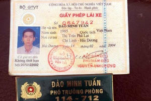 Tạm giữ hình sự kẻ mạo danh lãnh đạo Phòng CSGT Hà Nội, ra tận chốt xin cho người thân vi phạm