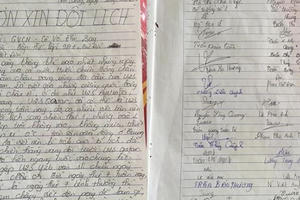 Lá đơn “độc” xin chuyển lịch học để cổ vũ cho U23 Việt Nam