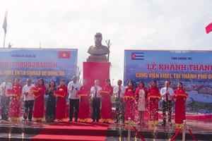 Quảng Trị: Khánh thành công viên mang tên lãnh tụ Cuba