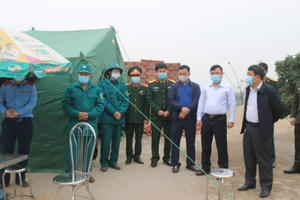 Vĩnh Phúc: Huyện Vĩnh Tường thành lập 4 chốt kiểm soát dịch bệnh Covid-19