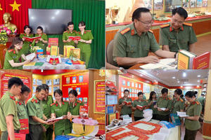 Công an tỉnh Bình Thuận sôi nổi hưởng ứng Ngày sách và Văn hóa đọc Việt Nam 2025