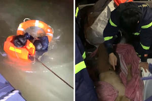 Kịp thời cứu nạn nam sinh nhảy cầu Vĩnh Tuy trong đêm Kịp thời cứu nạn nam sinh nhảy cầu Vĩnh Tuy trong đêm