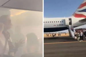 Sự cố máy bay, khói mù mịt khắp khoang