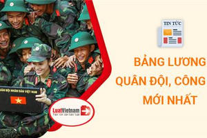 Chính sách mới về tiền lương của quân đội áp dụng từ tháng 3