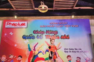 Tưng bừng ngày hội thiếu nhi của con em cán bộ, phóng viên Báo Pháp luật Việt Nam