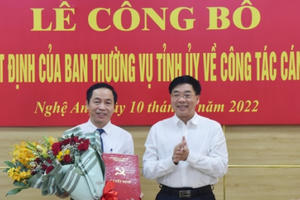 Đồng chí Lê Đình Lý giữ chức vụ Phó Trưởng ban Tổ chức Tỉnh ủy Nghệ An