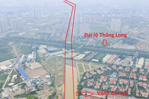 Dự kiến đầu tư gần 2.500 tỷ đồng xây dựng nút giao vành đai 3,5 với Đại lộ Thăng Long