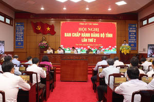 Hội nghị Ban Chấp hành Đảng bộ tỉnh Tây Ninh lần thứ 2: Phấn đấu thực hiện nhiều kết quả quan trọng