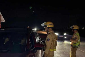 Nghệ An: Xử lý nhiều trường hợp vi phạm nồng độ cồn khi lái xe trong dịp nghỉ lễ