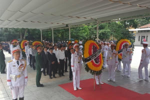 Tin nhanh ngày 27/9/2018: Khoảng 1.500 đoàn đến viếng Chủ tịch nước Trần Đại Quang