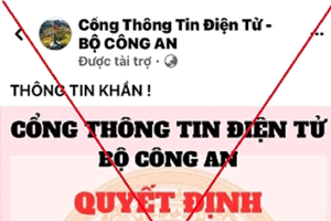 Cảnh báo thủ đoạn mạo danh Cổng Thông tin điện tử Bộ Công an thu hồi tiền lừa đảo