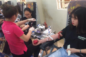 Ngày hội hiến máu “Nắng hồng”:  Hiến giọt máu đào - Trao đời sự sống