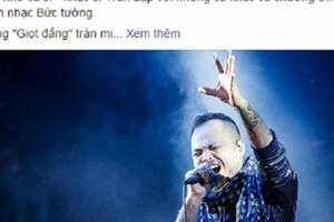 "Nhìn trong Rock cháy, từ giờ vắng ai?"