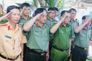 Tiếc thương chiến sĩ Công an trẻ hy sinh trong khi làm nhiệm vụ