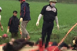 Đau xót hai vợ chồng tử vong dưới mương nước, người vợ đang mang bầu