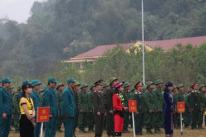 Lâm Bình - Tuyên Quang tổ chức lễ giao nhận quân năm 2017