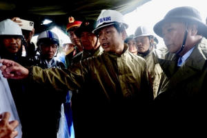 Chủ tịch nước kiểm tra công tác khắc phục thiệt hại do bão số 5 và mưa lũ tại TP. Đà Nẵng