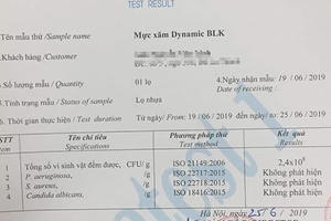 Nhiễm trùng da vì sử dụng mực xăm kém chất lượng