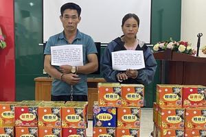 Quảng Ninh: Bắt giữ cặp vợ chồng buôn bán pháo nổ số lượng lớn