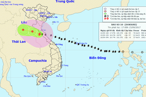 Dự báo thời tiết ngày 16/9: Bão số 10 suy yếu dần thành áp thấp nhiệt đới