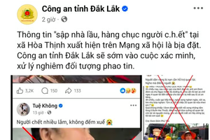 Xử lý hàng loạt vụ việc đăng tải thông tin thất thiệt gây hoang mang dư luận