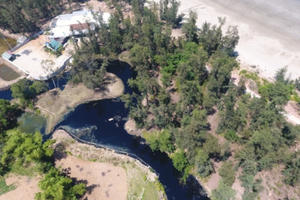 Cận cảnh dòng nước thải đen ngòm, bốc mùi hôi thối nồng nặc bức tử môi trường ở thị xã Hoàng Mai