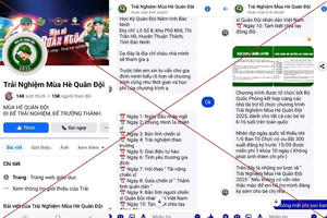 Cảnh giác khi đăng ký tham gia Trại hè Quân đội nhân dân trên mạng xã hội