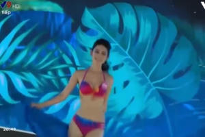 Video: Nóng bỏng màn trình diễn bikini tranh giải 'Người đẹp biển'