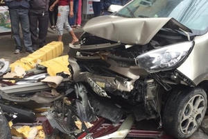 Hà Nam:Ô tô 4 chỗ chạy tốc độ cao gây tai nạn nghiêm trọng