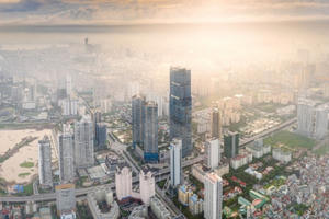 Vẻ đẹp của một Hà Nội hiện đại, sôi động nhìn từ "trong mây"