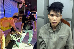 CSGT chốt chặn xe khách, bắt giữ nghi phạm liên quan đến vụ án "giết người, cướp tài sản"