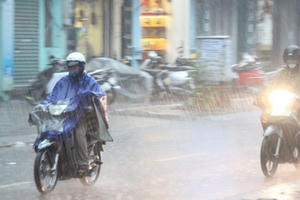 Cảnh báo mưa đá ở Trung du và Đồng bằng Bắc Bộ