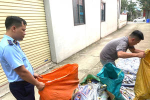 Thái Nguyên: Tạm giữ gần 1.600 đơn vị sản phẩm  linh kiện máy giặt hàng hóa không rõ nguồn gốc, xuất xứ