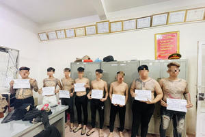 Đồng Nai: Bắt giữ 8 thanh niên dùng hung khí chém người gây thương tích