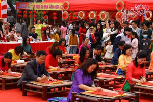 Hải Phòng: Tổ chức Lễ khai bút đầu xuân và Hội thi viết thư pháp bằng chữ Quốc ngữ