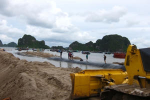 Quảng Ninh: Dự án cải tạo, chỉnh trang mở rộng đường bao biển Hạ Long sử dụng 8.126 m3 cát lậu