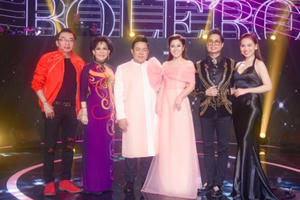 Choáng ngợp trước độ đầu tư trang phục "lấp lánh" của dàn HLV Thần tượng Bolero mùa 4