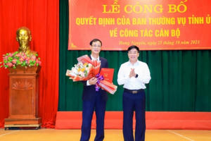 Giám đốc sở Xây dựng Nghệ An giữ chức Bí thư Huyện ủy Hưng Nguyên