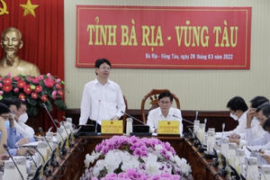 Thứ trưởng Bộ Tư pháp Nguyễn Thanh Tịnh thăm và làm việc tại tỉnh Bà Rịa - Vũng Tàu