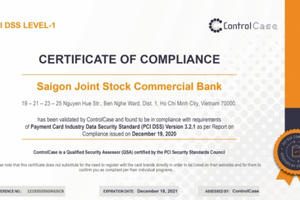 Ngân hàng SCB đạt nhiều chứng chỉ bảo mật quốc tế quan trọng trong năm 2020