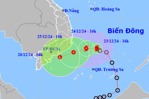 Dự báo thời tiết 25/12: Miền Trung mưa lớn, miền Bắc trời rét